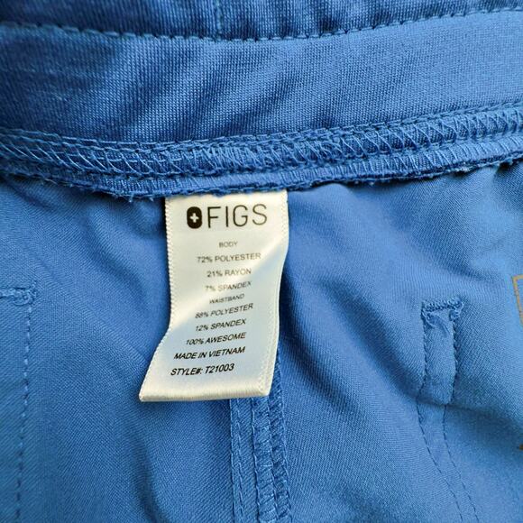 Figs Livingston Royal Blue PO 1797 Basic Scrub Pants T21003 Stretch Drawstring - Picture 5 of 8